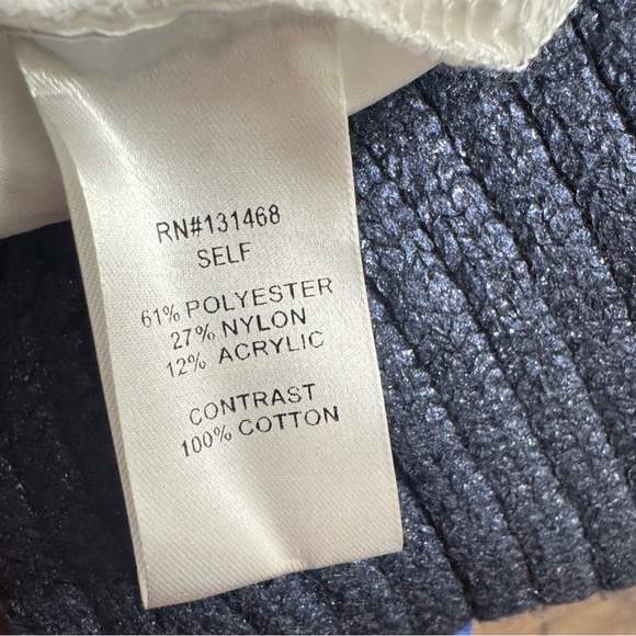 This is a Fate Foil Cable Knit Twofer Sweate - Picture 9 of 9